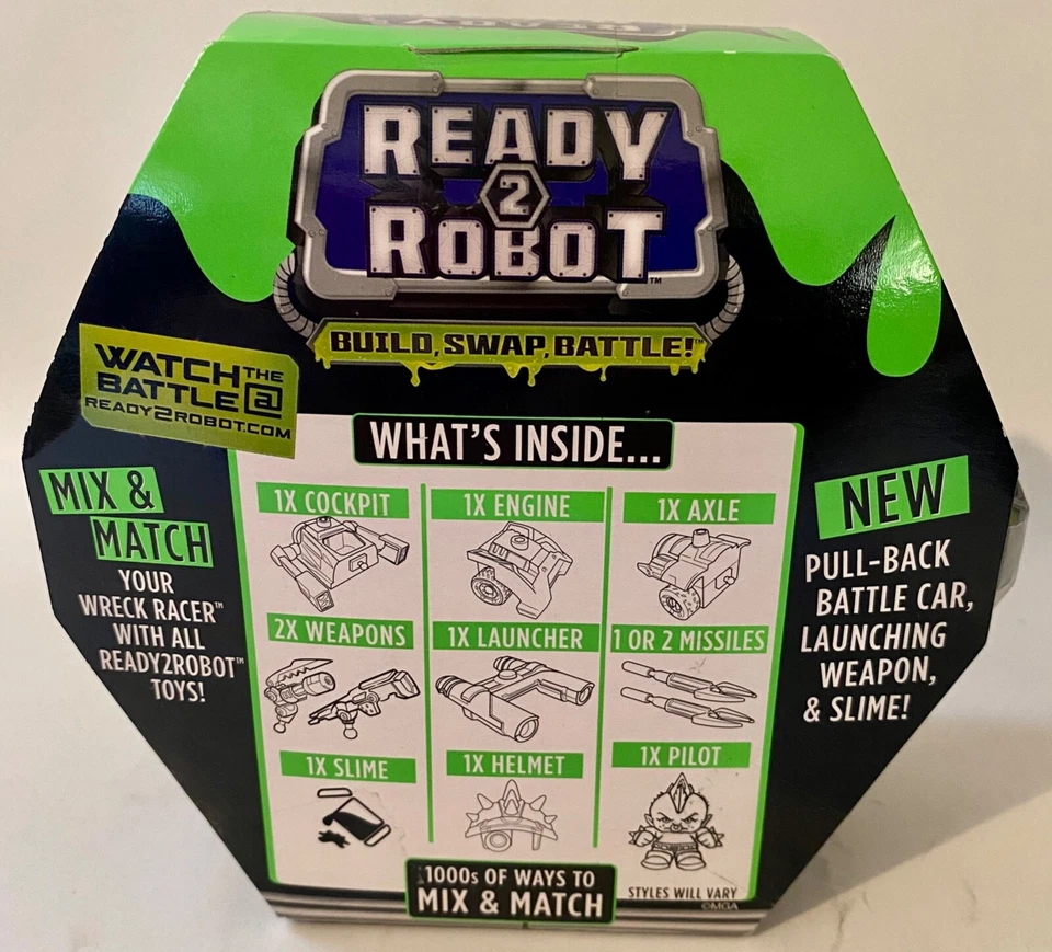 Ready2Robot Series 1 WRECK RACERS Robot Vehicles W/ Slime NEW Bash & Crash Fun! - Image 4 of 4