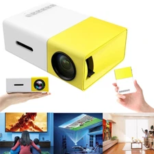 LED Mini Projector Portable 1080P USB LCD Video Projector for Education Office