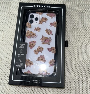 Coach Phone Cases Iphone 11 Pro Max COACH Signature Black Embossed