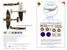 TopNotch Spitfire Mk 1a QV - N3200 insignia vinyl mask set