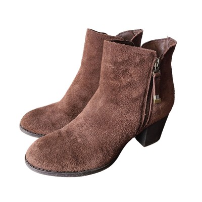 Skechers US Women's Size Chocolate Brown Leather Ankle