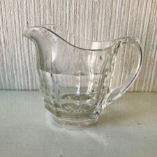 Vintage Jacobean Glass Milk Jug Davidson