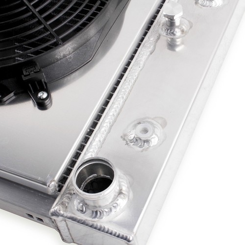 For 1983-1990 87 89 Chevy Caprice C30 3Row Aluminum Radiator+Electric Fan+Shroud - Picture 8 of 14