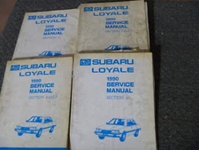 1990 Subaru Loyale Sedan Wagon Hatchback Shop Service Repair Manual Set Turbo