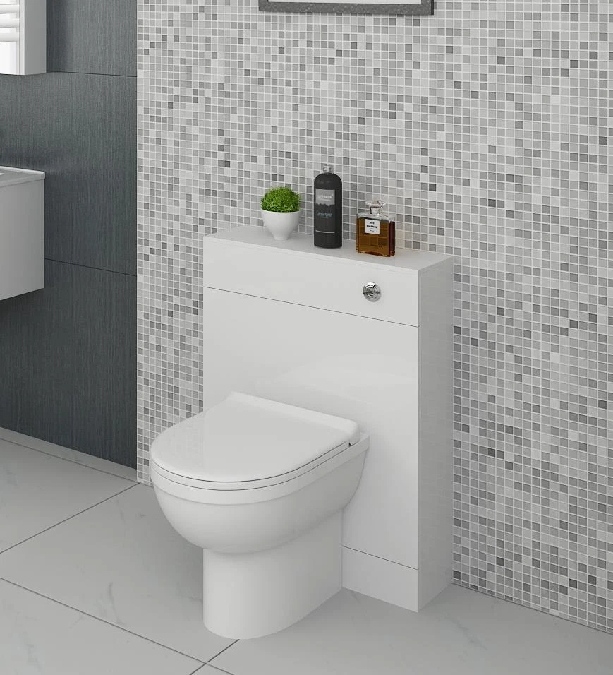 Toilet Cistern Concealed WC Unit Cabinet Back To Wall Housing Sphinx 600 x 200mm - Image 2 of 4
