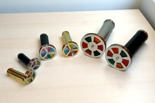 SET OF 6 HANDCRAFTED BRASS KALEIDOSCOPES VINTAGE STYLE COLLECTIBLE GIFTS