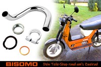 KrüMmer + KrüMmermutter-Set 32Mm Tuning Simson SR50 SR80 Verchromt Klemmschelle