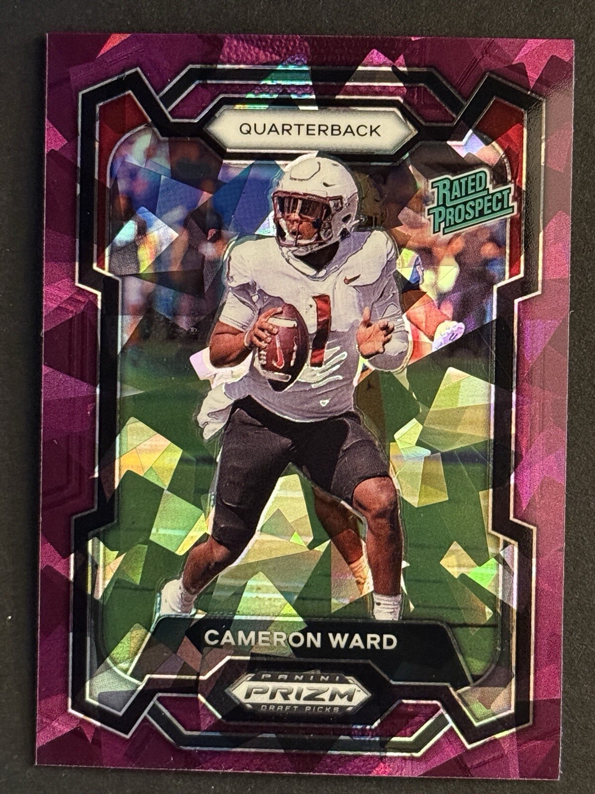 2024 Panini Prizm Draft Picks Rated Prospect CAMERON WARD Purple Ice /149 #199 B