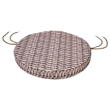 WATERPROOF Round Chair Cushion Seat Pads OUTDOOR Garden Bistro Circular WICKER