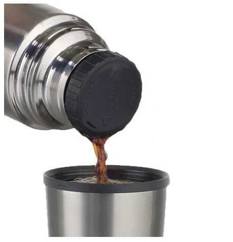 THERMAL FLASK STAINLESS STEEL INSULATED COFFEE CUP MUG TRAVEL VACUUM BOTTLE NEW - Picture 7 of 16