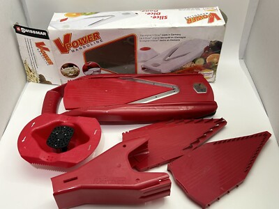 Swissmar Börner V Power V-Slicer Mandoline Slicer Red V-7000 Made in Germany