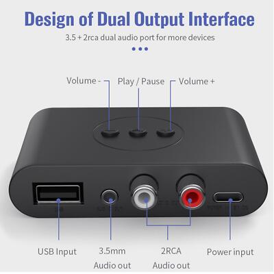 USB Adapter Audio Receiver NFC U Disk Play für PC Tablet Verstärker Auto