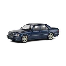 1/43 Mercedes Benz E Class 500E E60 AMG W124 1994 Blue Model Car Solido S4313203