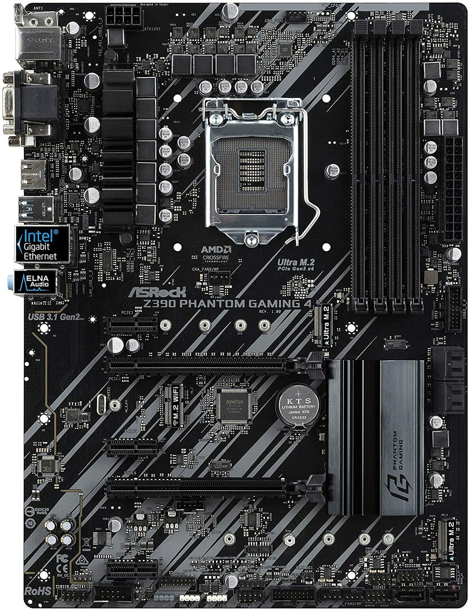 FOR ASRock Z390 Phantom Gaming 4 Motherboard Supports 9700 DDR4