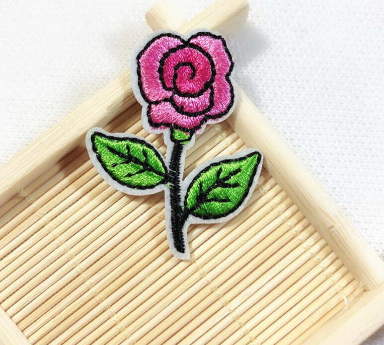 Flower Rose Iron On Embroidered Patch 2326 | eBay
