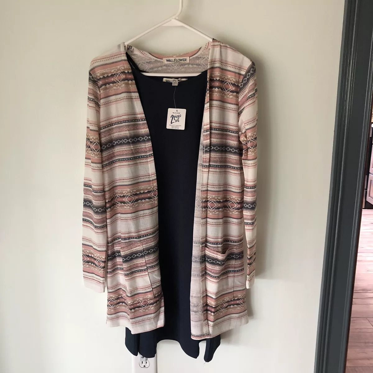 Swing dress with online cardigan