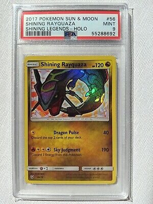 Pokémon TCG Shining Rayquaza Shining Legends 56/73 Holo Shiny Holo Rare  MINT