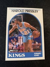 1989-90 NBA Hoops Card #24 Harold Pressley Sacramento Kings NmMt Free Shipping!