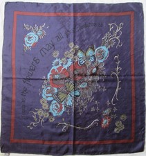 -Stunning Vintage S. OLIVER 100% Silk Scarf V...