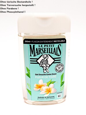 Le Petit Marseillais Duschcreme Duschgel Tahiti Tiare-Blume 250ml aus Frankreich