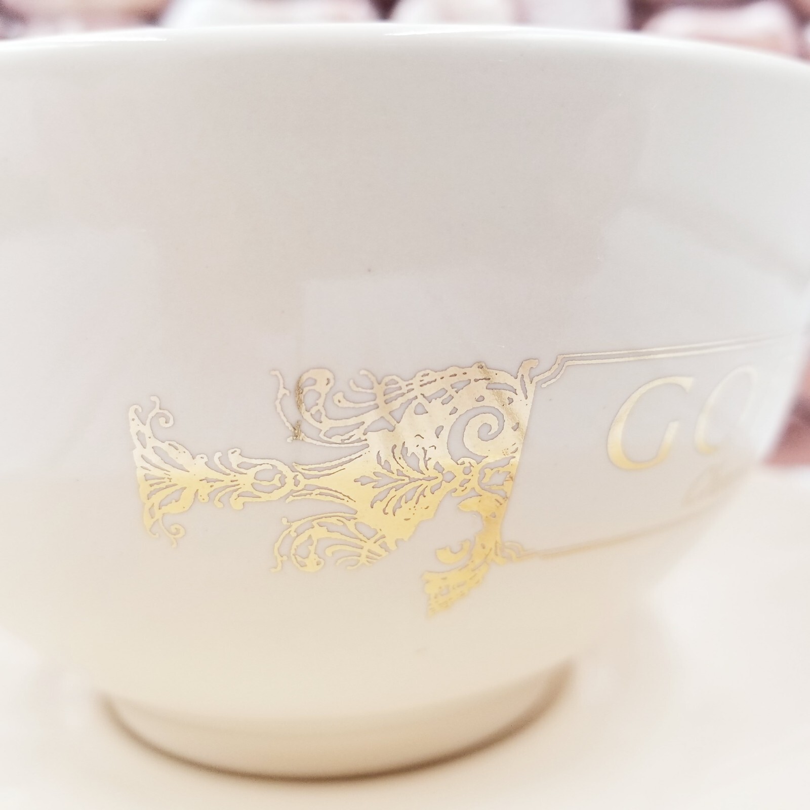 Godiva Chocolatier Cappuccino Coffee Large Cup Mug Saucer Set Rare Gold