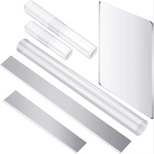 4Pcs/Set Acrylic Clay Roller Shape Polymer Clays Cutters Carbon Steel Blades for