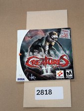 Nightmare Creatures II - Sega Dreamcast - Manual Only  NO GAME 