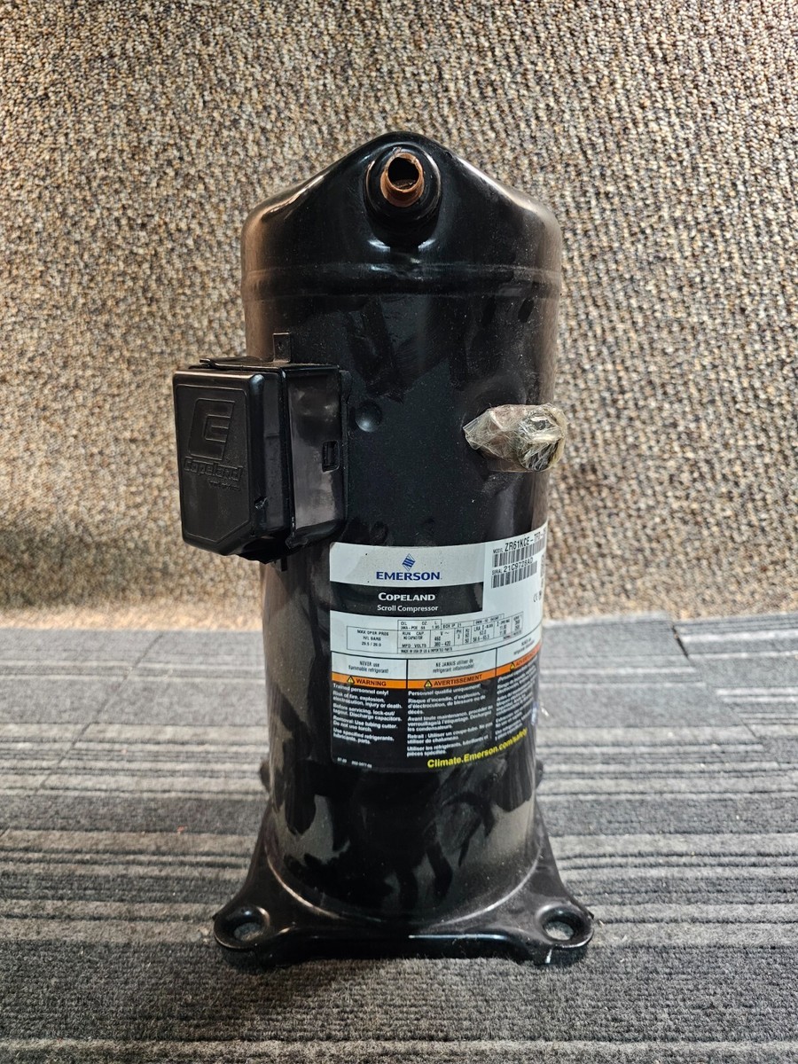 Copeland ZR61KCE-TFD-250 Scroll Compressor Replacement 5 HP 460V 3