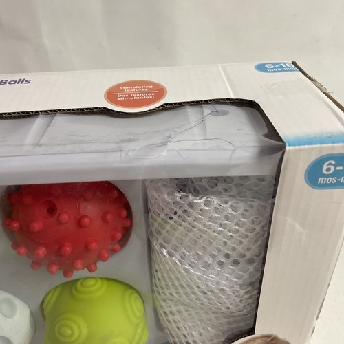 Kidoozie Touch N Roll Sensory Balls 9 Textured Squeeze Balls W/ Mesh Storage Bag - Picture 2 of 5