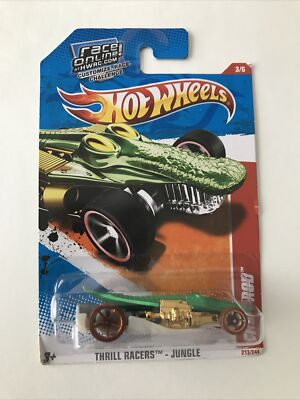 Hot Wheels Thrill Racers Jungle Croc Rod 213/244,-Green