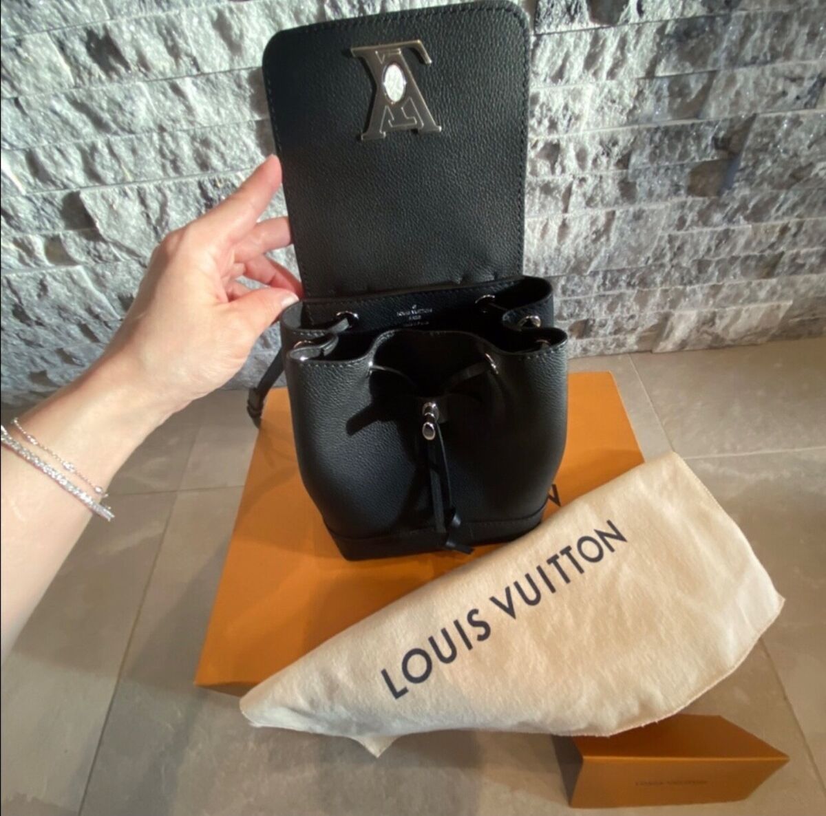 Louis Vuitton LOCKME Mini Backpack France Authentic | eBay