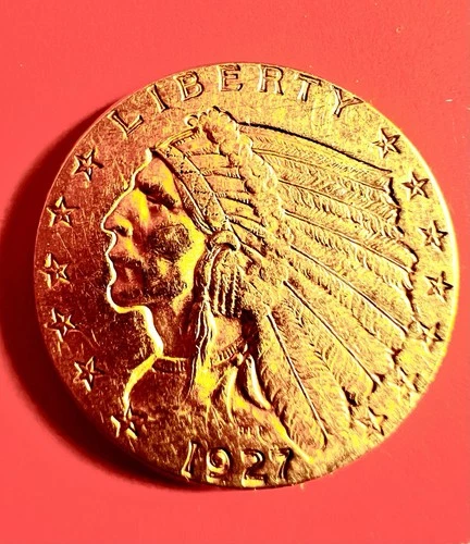 1927 Indian Head $2.50 Gold Quarter Eagle Pre-1933 US Coin Uncertified