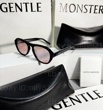 GentleMonster Sunglasses Oaa 01(V) Black Frame Pink Lenses
