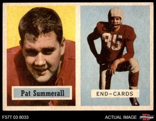 1957 Topps #14 Pat Summerall Cardinals-FB Arkansas 6.5 - EX/MT+