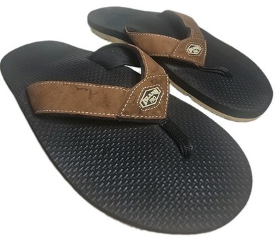 Island Pro Leather Sandal Men Size12 Brown MADE IN HAWAII Flip Flops Sandals [8B