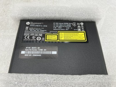 HP External Portable Slim Design CD/DVD Write/Read Drive, USB, Black Free S/H