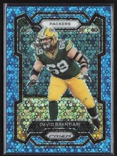 David Bakhtiari 2023 Panini Prizm No Huddle Blue /95 #108 Green Bay Packers