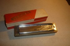 Bellissima vecchia armonica a bocca, Vermona - Harmonica " in astuccio originale!