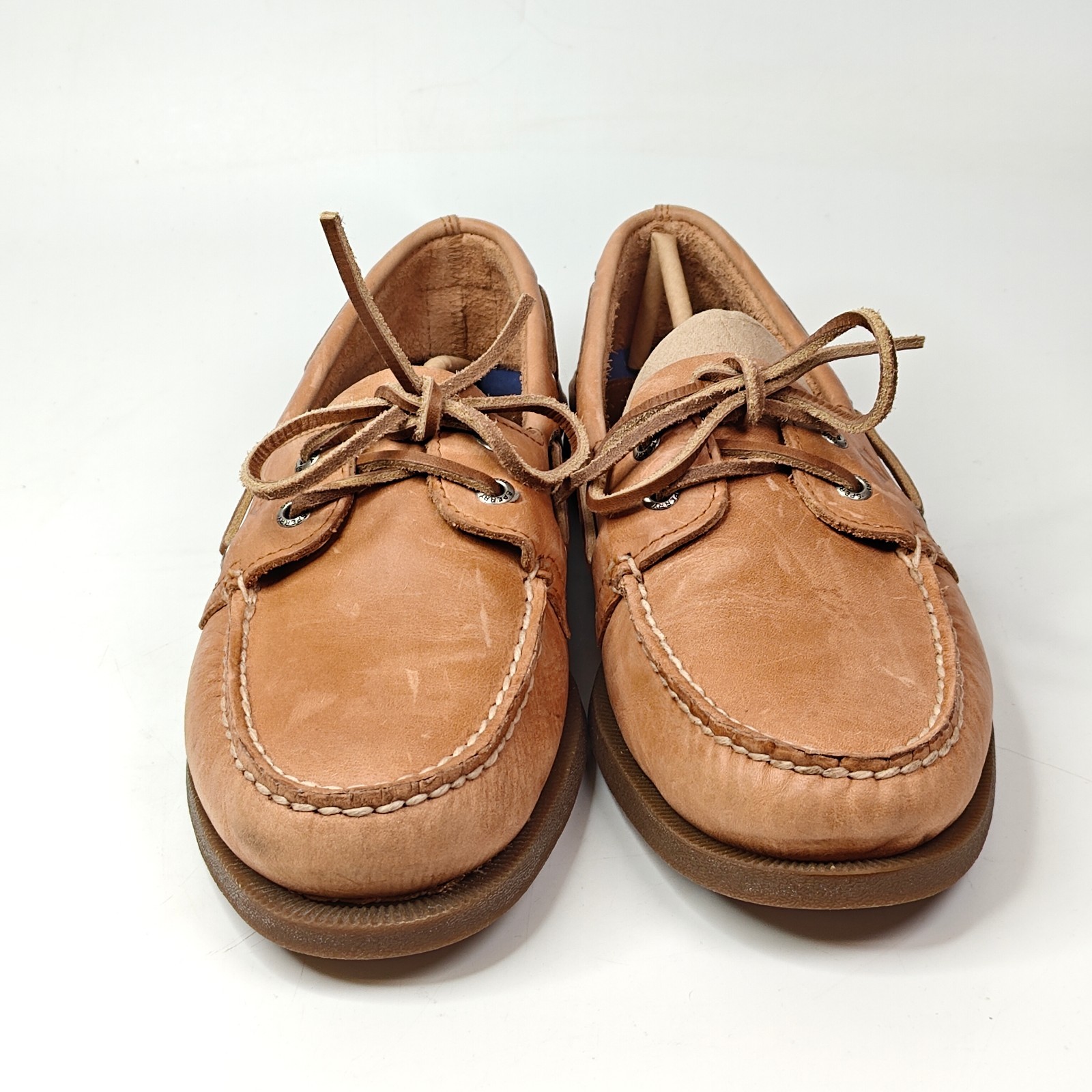 Sperry 0197640 Mens Authentic Original 2-Eye Boat Shoe Sahara Leather Size 9.5