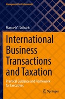 International Business Transactions And Taxation Manuel C. Solbach Taschenbuch