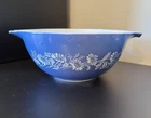 PYREX Blue Colonial Mist Cinderella Mixing Bowl #442 1.5qt Vintage