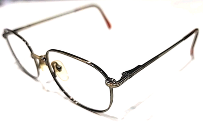 Givenchy 82 Vintage Antique Gold Metal Oval Eyeglasses Frame  display picture 2