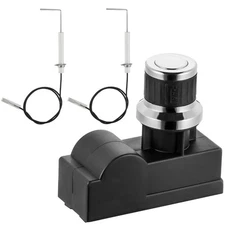Gas Grill Igniter Kit for Blackstone 28" 2-Burner – 2 Outlet AA Battery-Power...