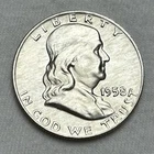 1958 D FRANKLIN HALF DOLLAR BU (90% SILVER)