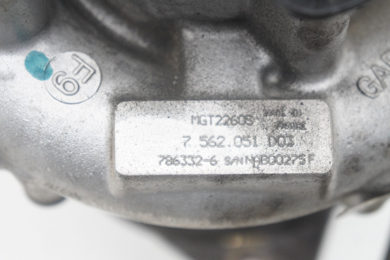 Left Engine Turbo Turbocharger 6.6L V12 7562051 Rolls Royce Ghost Series I 2010