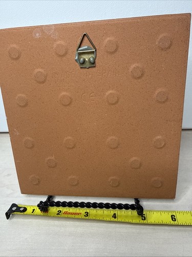 Spanish Ceramic Wall Tile Plaque w Thermometer Boix-Cervera Made in Spain - 第 6/6 張圖片