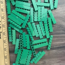 Lot of Green Lego Bricks & Plates - 2x2-2x6-1x6