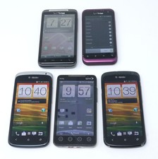 Lot of 5 Working HTC Android Smartphones - One S / Evo 4G