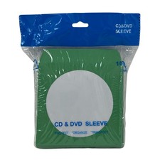 Green Color Paper CD Sleeves with Window  Flap Lot