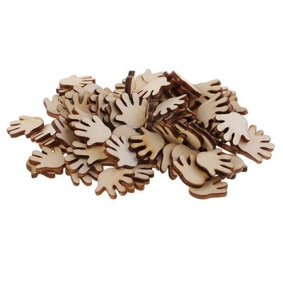 100pcs MDF/Wood Cut Baby Hand Embellishment, Craft Shapes,
